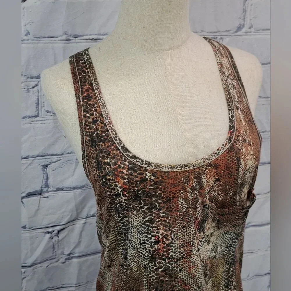 Aritizia Wilfred Women's Pocket Tank Top Leopard Model Animal Cheetah Size XS